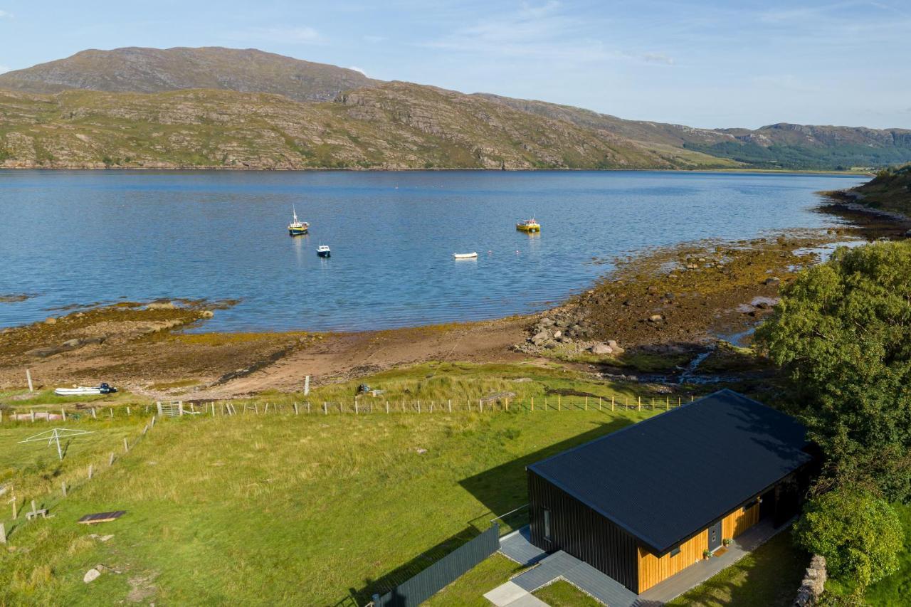 Birches Lodge With Hot Tub Dundonnell Exteriör bild